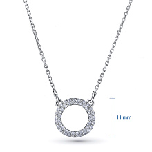 Колье из белого золота c бриллиантами