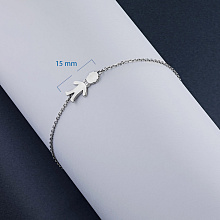 Браслет из комбинированного золота с бриллиантом