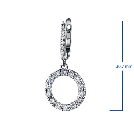 Серьги из белого золота