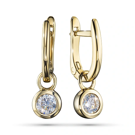 Серьги из желтого золота