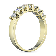 Кольцо из желтого золота с бриллиантами