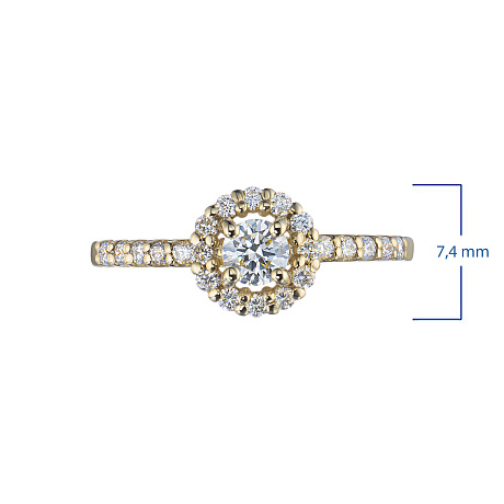 Кольцо из желтого золота