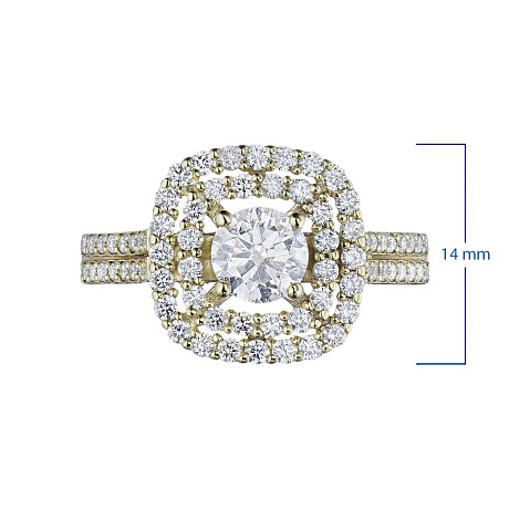 Кольцо из желтого золота