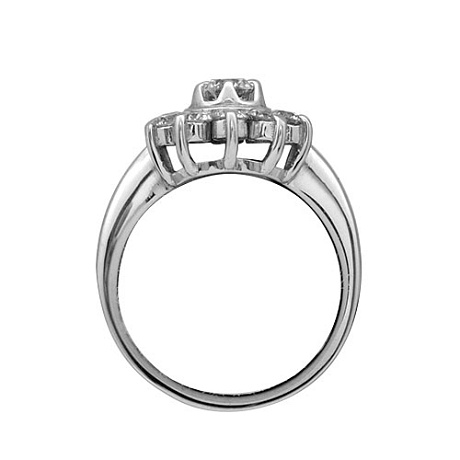 Кольцо из белого золота