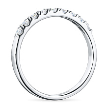 Кольцо из белого золота c бриллиантами