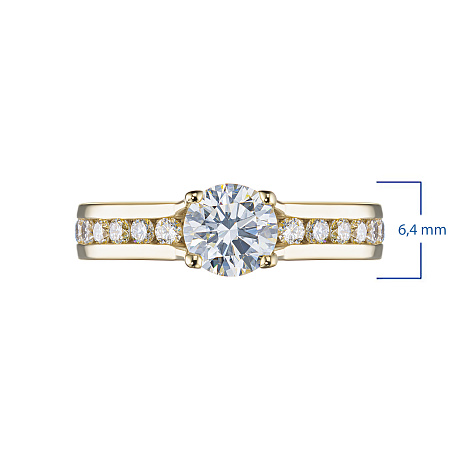 Кольцо из желтого золота