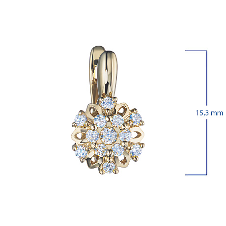 Серьги из желтого золота