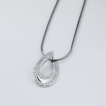 Подвеска из комбинированного золота с бриллиантами