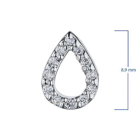 Подвеска из белого золота