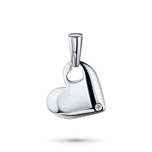 Подвеска из серебра с бриллиантом