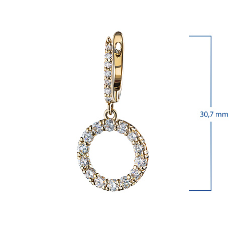 Серьги из желтого золота