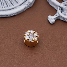 Подвеска из красного золота с бриллиантами