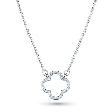 Колье из серебра c бриллиантами