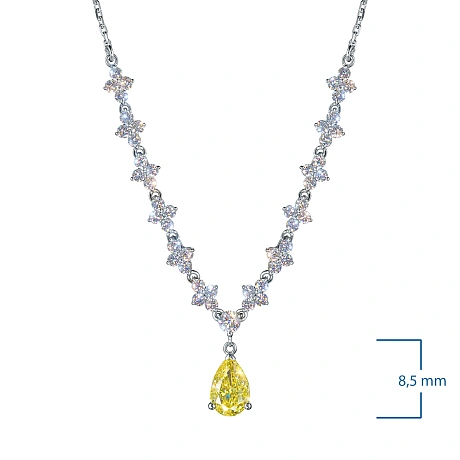 Колье из белого золота