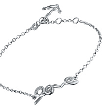 Браслет из серебра с бриллиантом