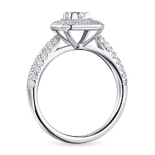 Кольцо из белого золота c бриллиантами