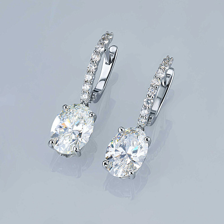 Серьги из белого золота