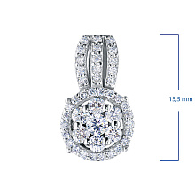 Подвеска из белого золота c бриллиантами