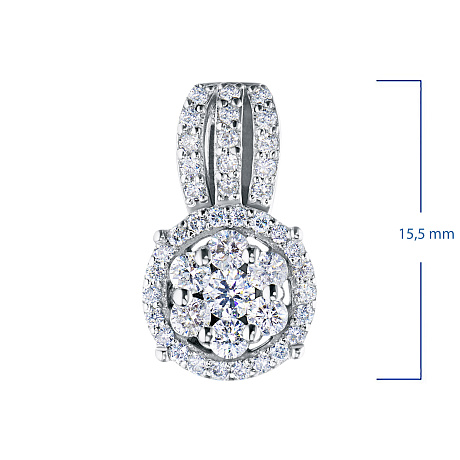 Подвеска из белого золота