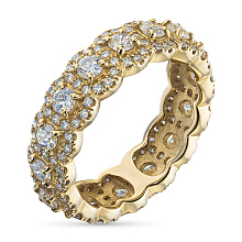 Кольцо из желтого золота c бриллиантами