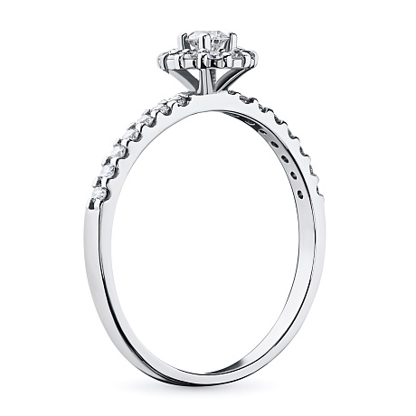 Кольцо из белого золота