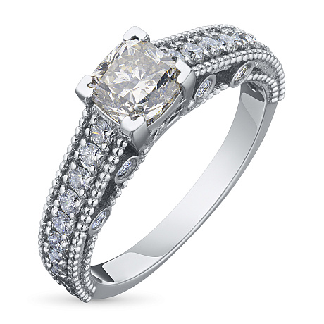 Кольцо из белого золота