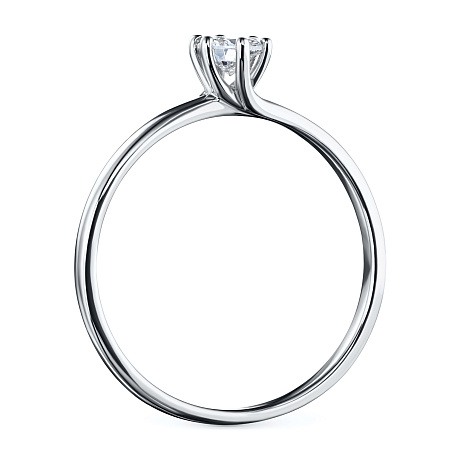 Кольцо из белого золота