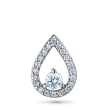 Подвеска из серебра c бриллиантами