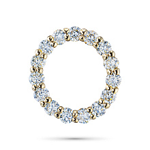 Подвеска из желтого золота с бриллиантами