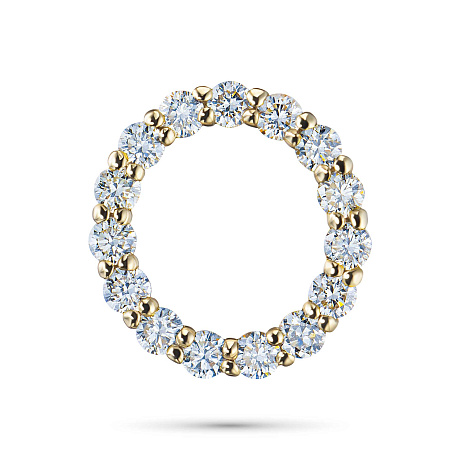 Подвеска из желтого золота с бриллиантами