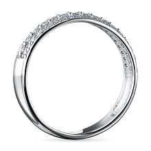 Кольцо из белого золота c бриллиантами