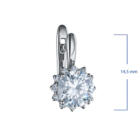 Серьги из белого золота