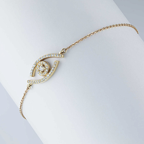 Браслет из желтого золота