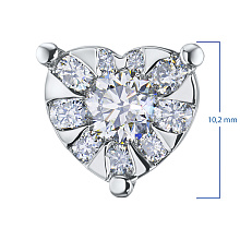 Подвеска из белого золота с бриллиантами