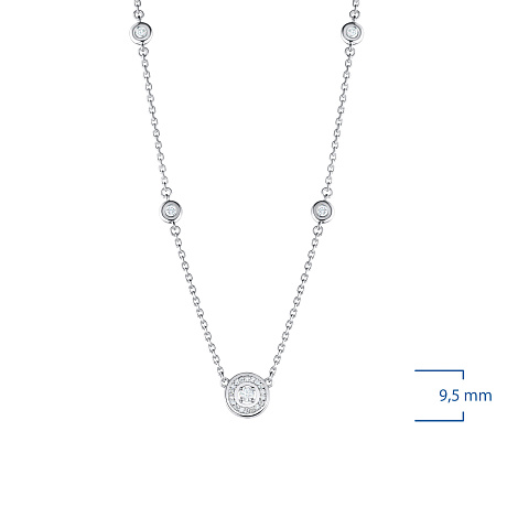 Колье из белого золота