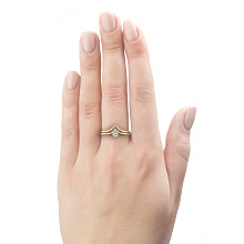 Кольцо из желтого золота c бриллиантами