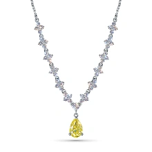 Колье из белого золота c бриллиантами