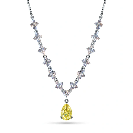 Колье из белого золота