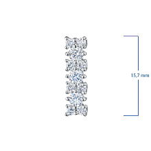 Классическая подвеска из белого золота c бриллиантами