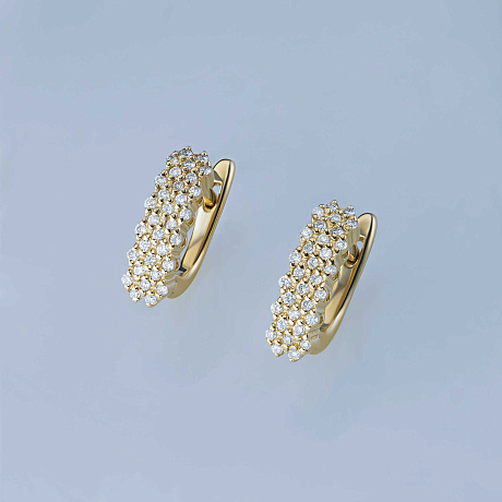 Серьги из желтого золота
