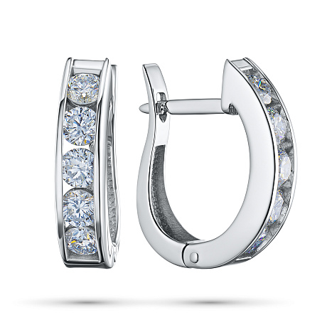 Серьги из белого золота