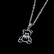 Подвеска из серебра с бриллиантом