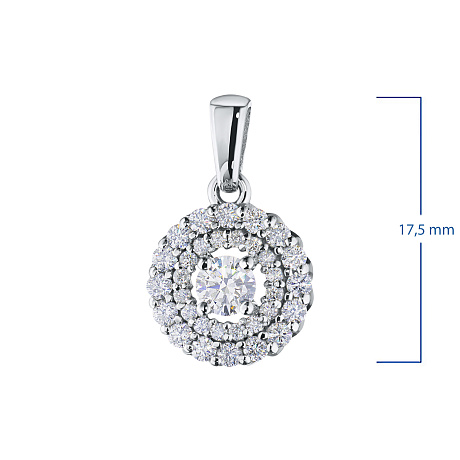 Подвеска из белого золота