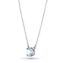 Колье из белого золота с бриллиантом