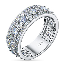 Кольцо из белого золота c бриллиантами