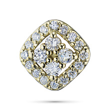 Подвеска из желтого золота c бриллиантами