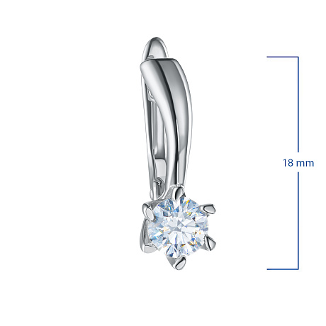 Серьги из белого золота