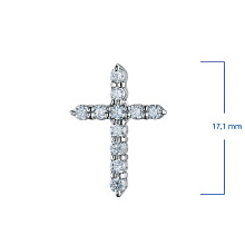 Подвеска из белого золота c бриллиантами