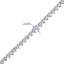 Браслет из белого золота c бриллиантами