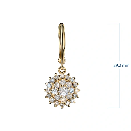 Серьги из желтого золота